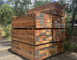 red gum sleepers