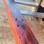 Recycled Redgum Railway Sleeper Mantel Piece