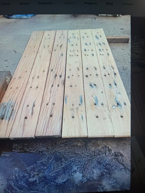 railway sleeper boards