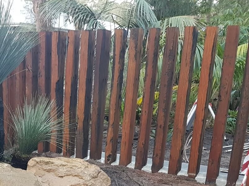 milled railway sleepers