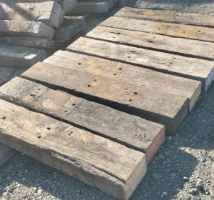 Used Railway Sleeper Steps