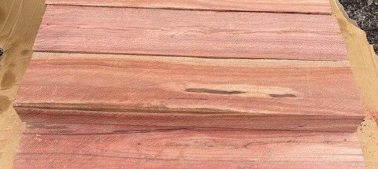 used milled railway sleeper steps